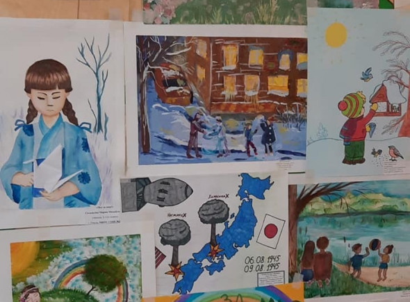 Рисунки,которые мы получили в рамках акции "Белый журавль" от учеников 20 пензенских школ!